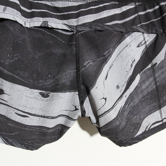 Lululemon Speed Short Marbled Mix White Black Liner Swift Ultra Low-Rise Size 6 - Picture 6 of 13